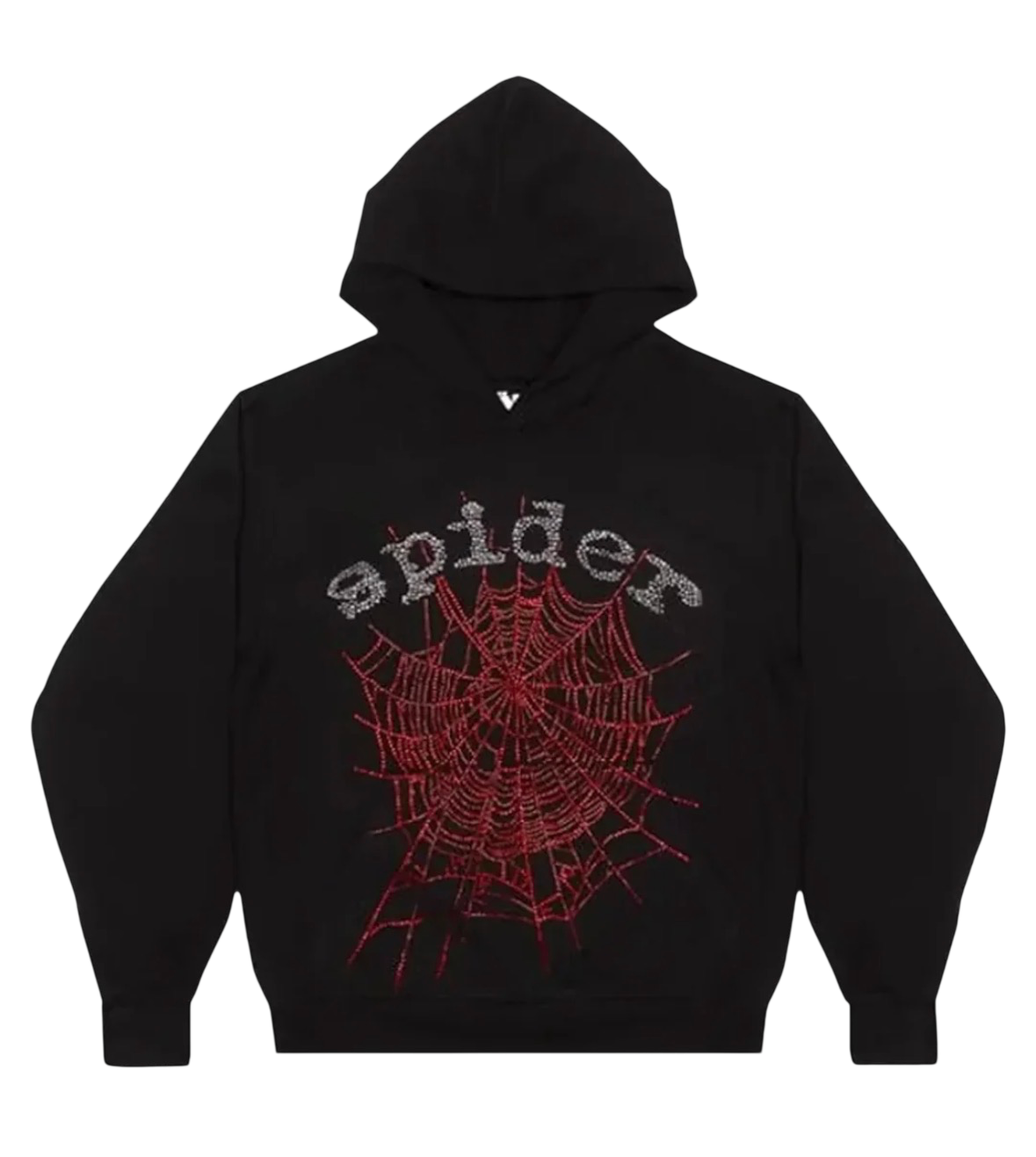 Sp5der Rhinestone negro